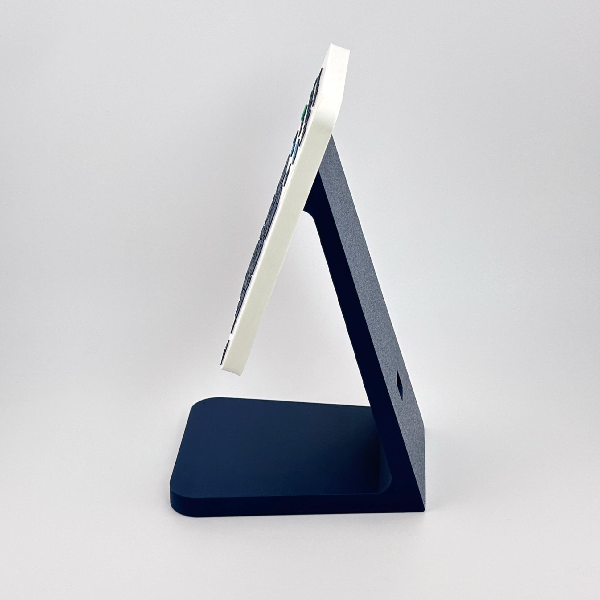 Artfare Compact QR payment sign on counter stand side profile