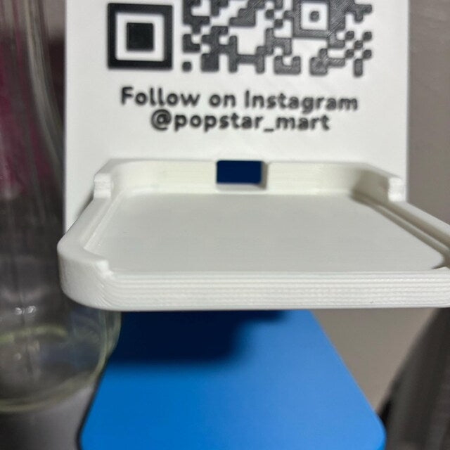 Artfare QR payment sign on countertop display
