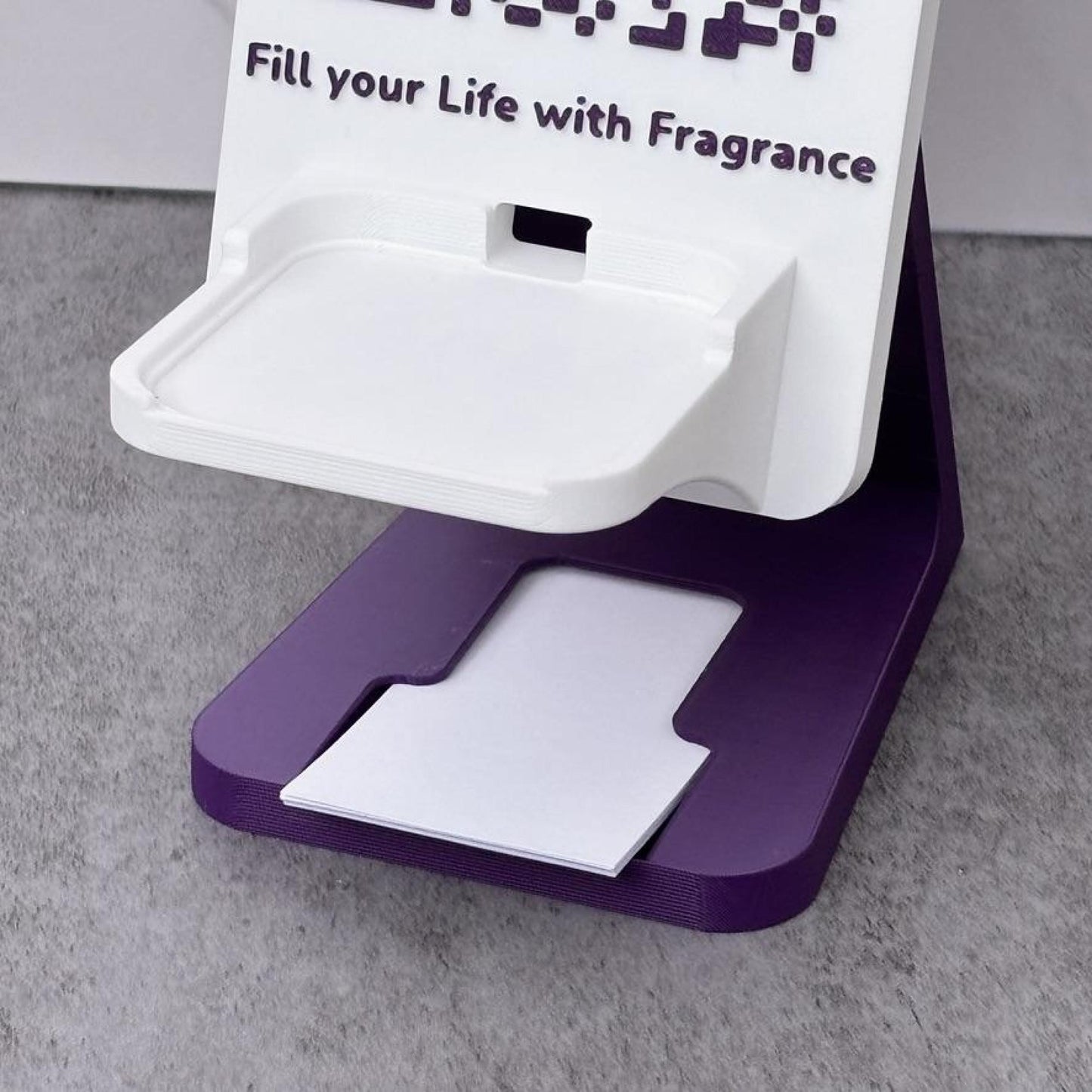 Artfare Ultra Square Purple close up on Square reader holder