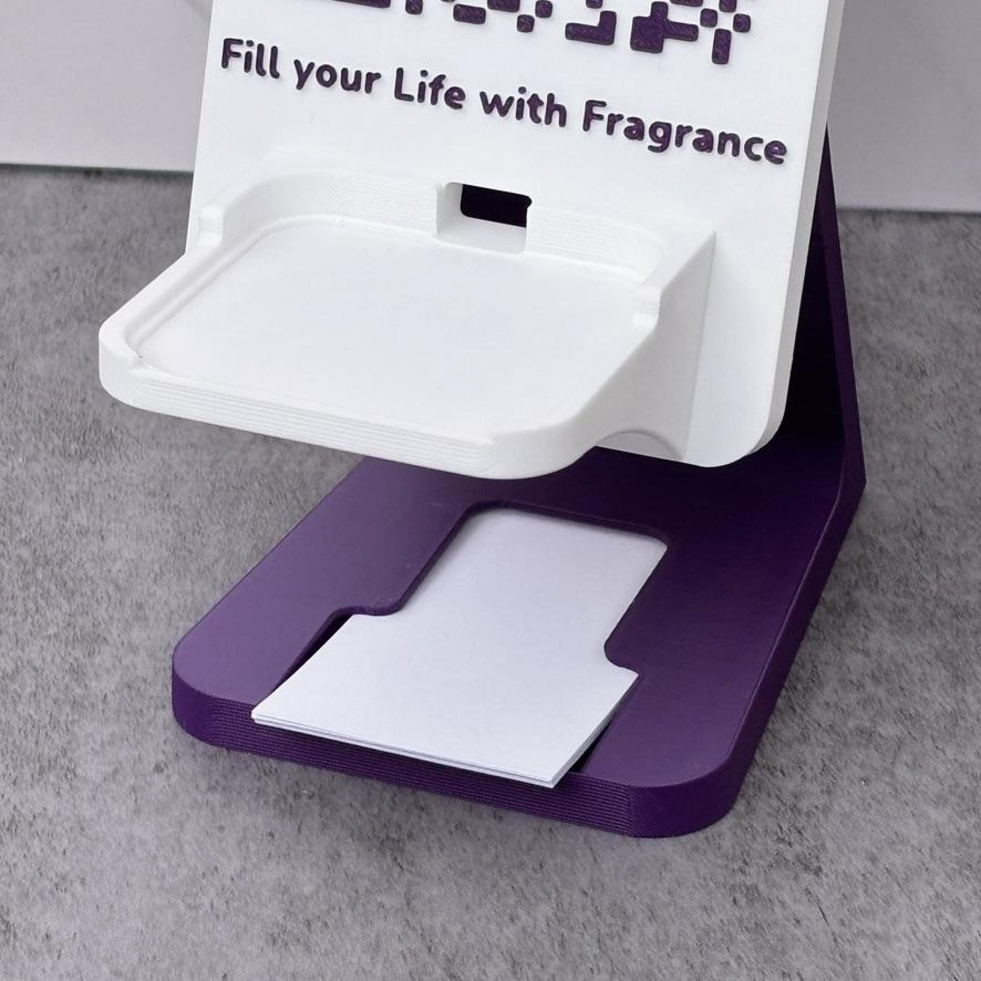 Artfare Ultra Square Purple close up on Square reader holder