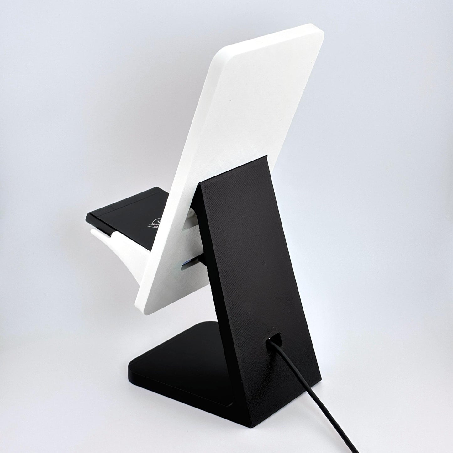 Artfare Ultra QR payment sign with Shopify reader holder rear angle