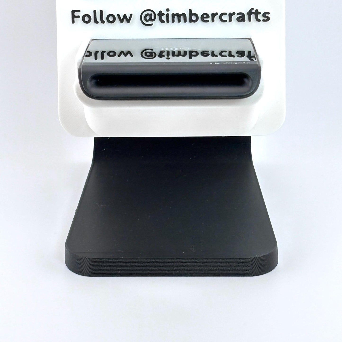 Artfare Ultra QR payment sign with Shopify reader holder counter stand close up