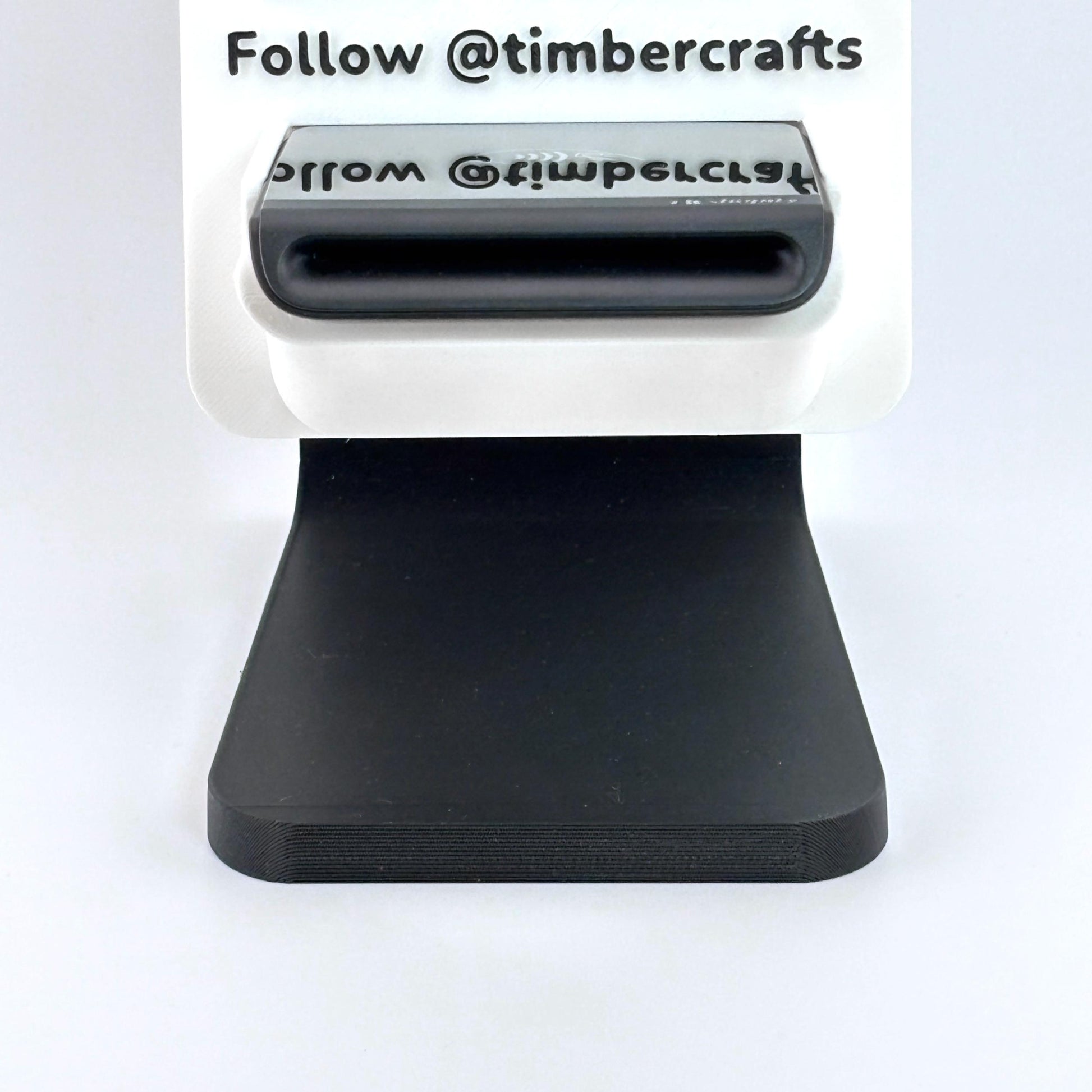 Artfare Ultra QR payment sign with Shopify reader holder counter stand close up