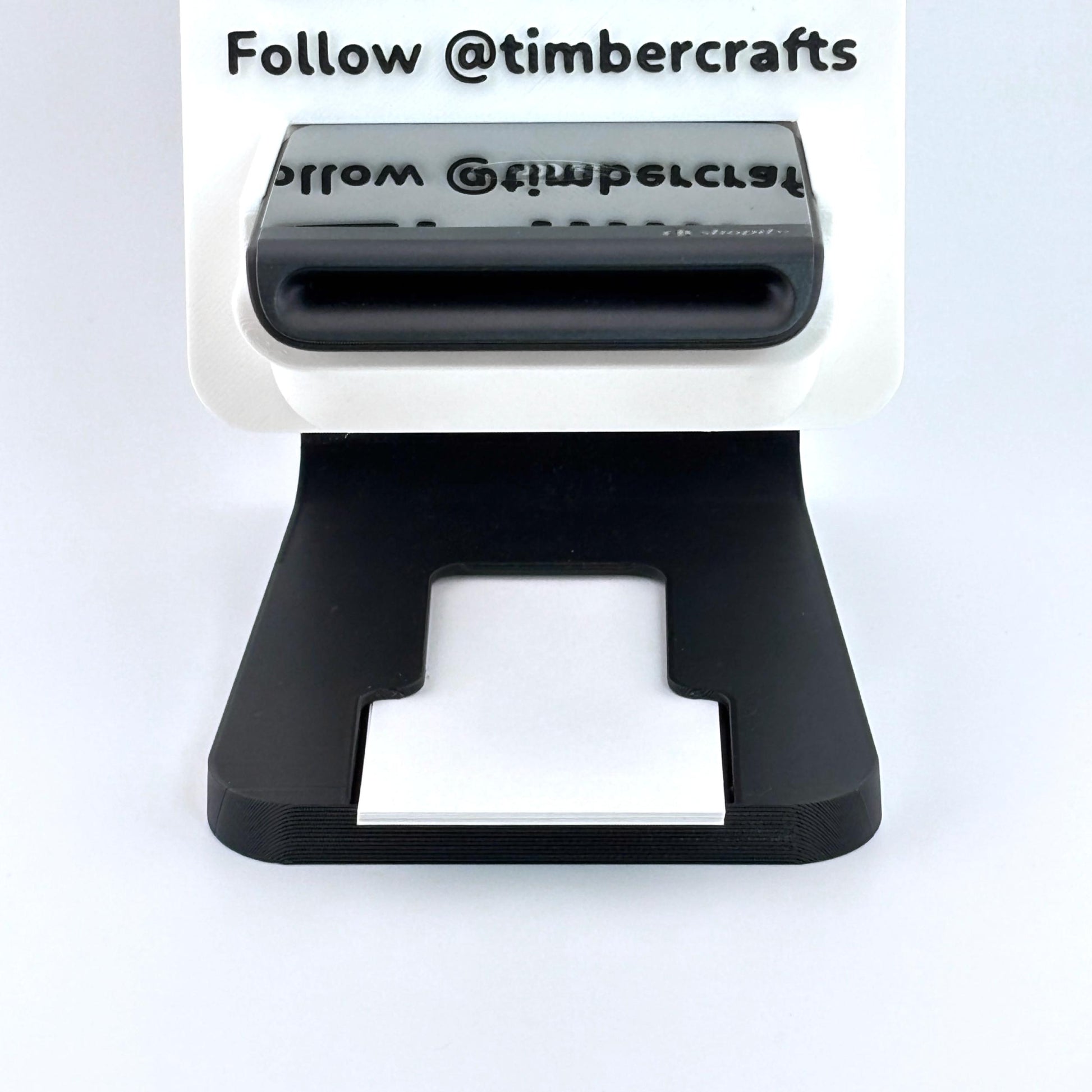 Artfare Ultra QR payment sign with Shopify reader holder business card holder close up